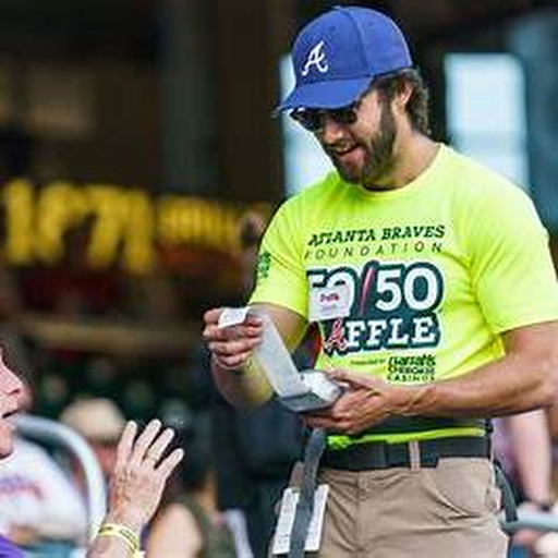 Atlanta Braves Foundation 50/50 raffle team member.